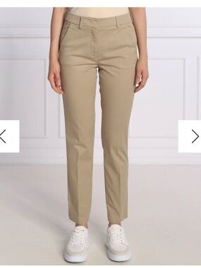 Weekend Max Mara Cigarette Pants Tan Stretch US Size 8